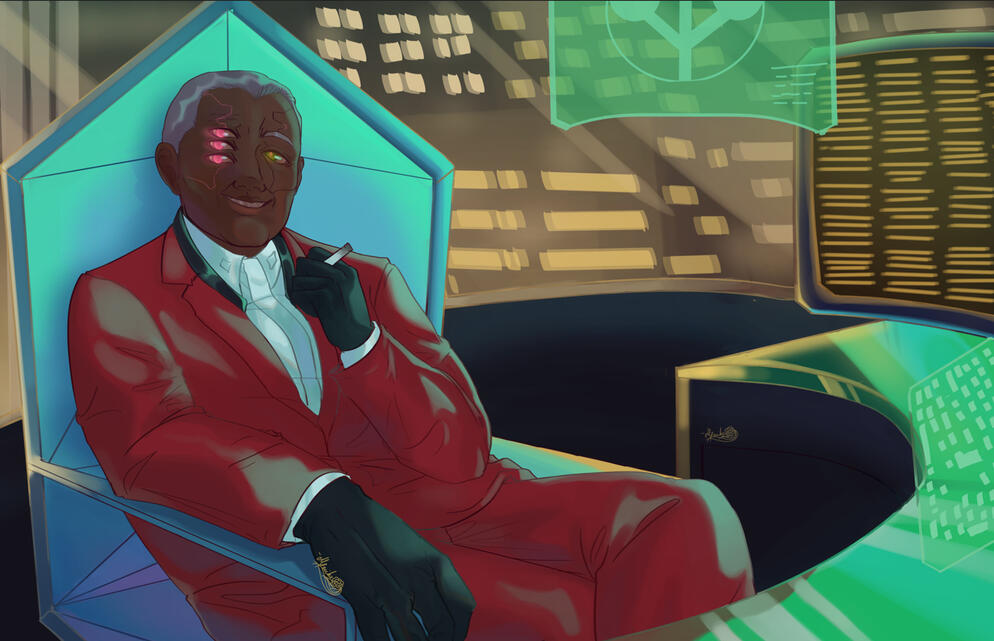 Giancarlo E. Cosplay Faraday Halbody